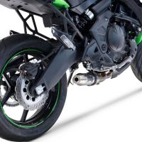 Esapament GPR compatibil cu Kawasaki Versys 650 2021 Sistem complet de evacuare Racing, inclusiv db killer detașabil,Deeptone Inox