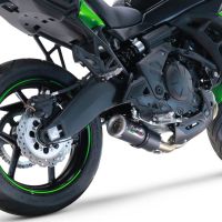 Esapament GPR compatibil cu Kawasaki Versys 650 2021 Sistem complet de evacuare de curse, inclusiv db killer/parascântei detașabil,M3 Black Titanium