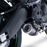 Esapament GPR compatibil cu Kawasaki Versys 650 2021 Sistem complet de evacuare de curse, inclusiv db killer/parascântei detașabil,M3 Black Titanium
