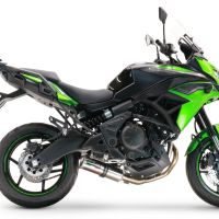 Esapament GPR compatibil cu Kawasaki Versys 650 2021 Sistem complet de evacuare Racing, inclusiv db killer detașabil,M3 Inox 