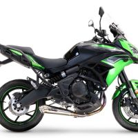 Esapament GPR compatibil cu Kawasaki Versys 650 2021 Sistem complet de evacuare Racing, inclusiv db killer detașabil,Powercone Evo