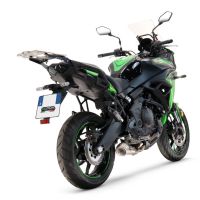 Esapament GPR compatibil cu Kawasaki Versys 650 2021 Sistem complet de evacuare Racing, inclusiv db killer detașabil,Powercone Evo