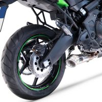 Esapament GPR compatibil cu Kawasaki Versys 650 2021 Sistem complet de evacuare Racing, inclusiv db killer detașabil,Powercone Evo