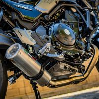 Exhaust compatible with Kawasaki Z 650 RS 2021-2023, M3 Inox , Homologated silencer for noise including full line,db killer and catalyst compliant for inspection
