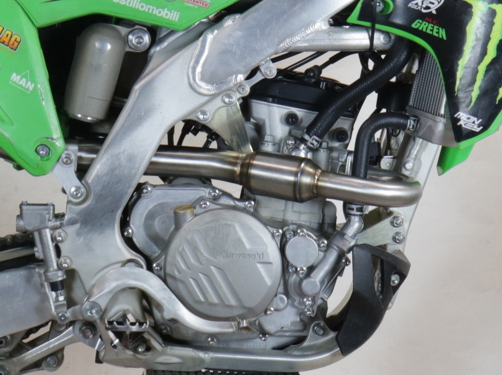 Esapament GPR compatibil cu Kawasaki KX 250 F 2009 Sistem complet de evacuare de curse, inclusiv db killer/parascântei detașabil,Pentacross Inox