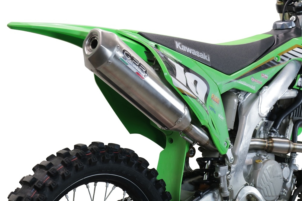 Esapament GPR compatibil cu Kawasaki KX 250 F 2009 Sistem complet de evacuare de curse, inclusiv db killer/parascântei detașabil,Pentacross Inox