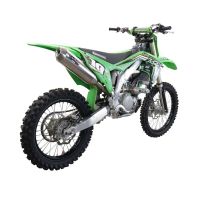 Exhaust compatible with Kawasaki KX 250 F 2021-2023, Pentacross Inox, Racing slip-on exhaust, including link pipe and removable db killer/spark arrestor