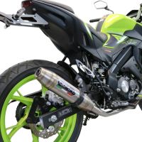 Exhaust compatible with Keeway Rkf 125 2021-2023, Deeptone Inox, Homologated legal full system exhaust, including removable db killer and catalyst