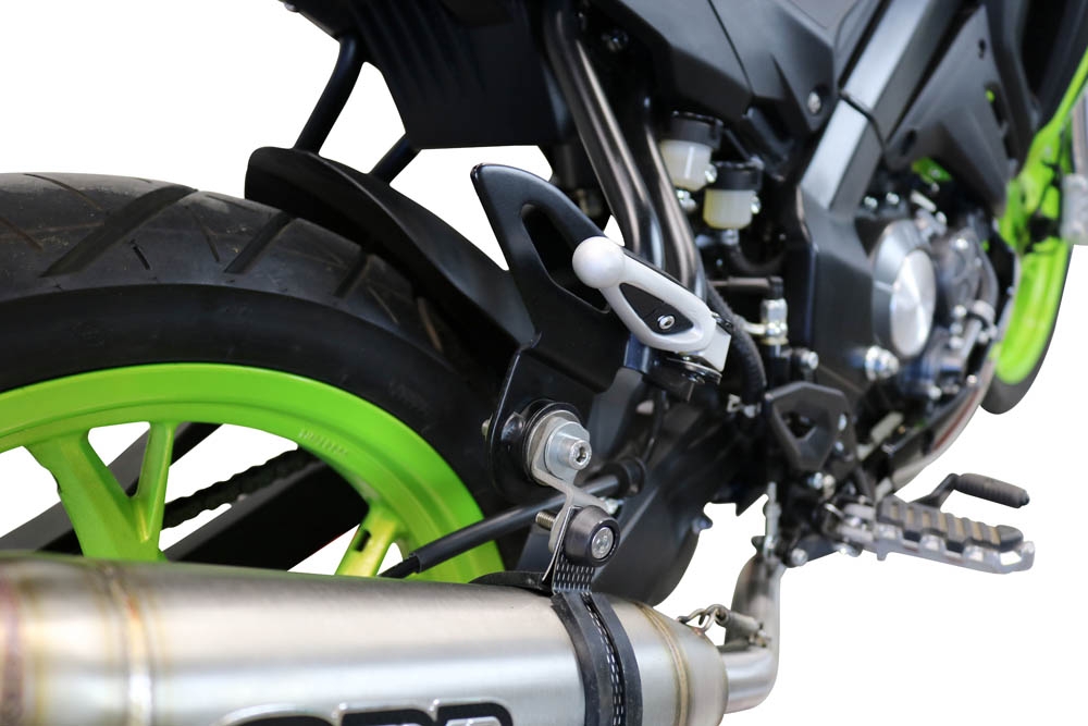 Exhaust compatible with Keeway Rkf 125 2021-2023, Deeptone Inox, Homologated legal full system exhaust, including removable db killer and catalyst