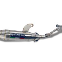 Esapament GPR compatibil cu Kawasaki KLX 140R 2021 Sistem complet de evacuare de curse, inclusiv db killer/parascântei detașabil,Deeptone Inox
