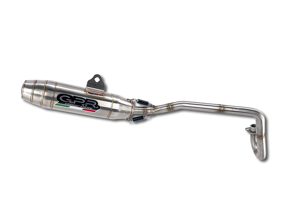 Esapament GPR compatibil cu Kawasaki KLX 110 / 110 L 2003 Sistem complet de evacuare de curse, inclusiv db killer/parascântei detașabil,Deeptone Inox