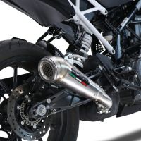 Exhaust compatible with Ktm Duke 250 2021-2023, Powercone Evo, Homologated legal slip-on exhaust including removable db killer and link pipe