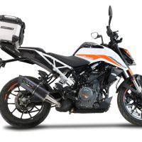 Top case GPR TECH  Ktm Duke 125 2021/2023 e5 Zilver Topcase din aluminiu, culoare argintie, inclusiv portbagaj și placă specifică Capacitate 26 litri.