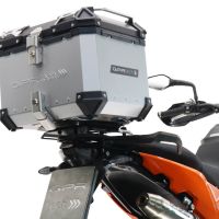 Top case GPR TECH compatible with  Ktm SMT 890 2023/2024 e5 GPR TECH Top case in aluminum, silver color with specific plate included Capacity 45 LT.