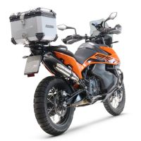 Top case GPR TECH compatible with  Ktm SMT 890 2023/2024 e5 GPR TECH Top case in aluminum, silver color with specific plate included Capacity 45 LT.