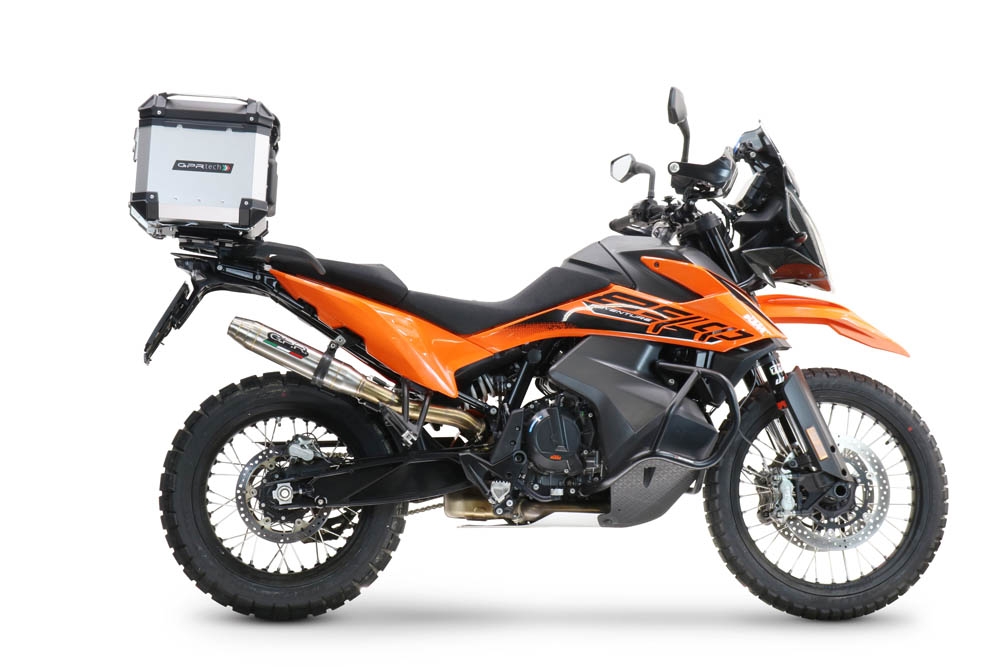 Top case GPR TECH compatible with  Ktm SMT 890 2023/2024 e5 GPR TECH Top case in aluminum, silver color with specific plate included Capacity 45 LT.