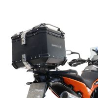 Top case GPR TECH  Ktm SMT 890 2023/2024 e5 Zwart Topcase din aluminiu, culoare neagră, cu placă specifică inclusă Capacitate 35 litri.