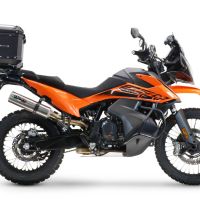 Top case GPR TECH  Ktm SMT 890 2023/2024 e5 Zwart Topcase din aluminiu, culoare neagră, cu placă specifică inclusă Capacitate 35 litri.