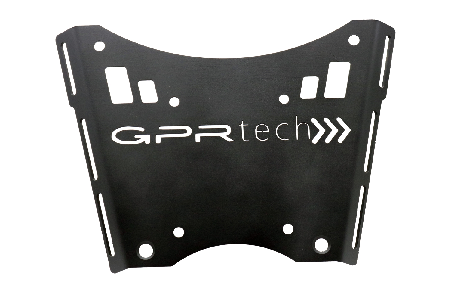 GPR TECH ile uyumlu  Ktm Lc 8 Adventure 1190 2013 Zwart Placă de montare specifică pentru Top Case ALPITECH 55 LT compatibil cu portbagajul original, fabricat din oțel inoxidabil cu 4 puncte de ancorare