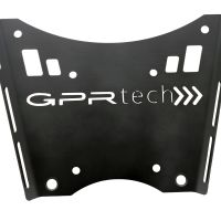GPR TECH ile uyumlu  Ktm Lc 8 Adventure 1190 2013 Zwart Placă de montare specifică pentru Top Case ALPITECH 55 LT compatibil cu portbagajul original, fabricat din oțel inoxidabil cu 4 puncte de ancorare