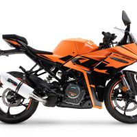 Esapament GPR compatibil cu Ktm Rc 390 2022 Evacuare slip-on omologata, inclusiv db killer detașabil și cot de legătură,Albus Evo4