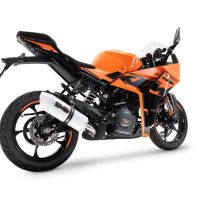 Esapament GPR compatibil cu Ktm Rc 390 2022 Evacuare slip-on omologata, inclusiv db killer detașabil și cot de legătură,Albus Evo4