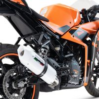 Esapament GPR compatibil cu Ktm Rc 390 2022 Evacuare slip-on omologata, inclusiv db killer detașabil și cot de legătură,Albus Evo4