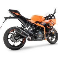 Esapament GPR compatibil cu Ktm Rc 390 2022 Evacuare slip-on de curse, inclusiv cot de legătură și dbkiller detașabil,Furore Nero