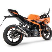 Esapament GPR compatibil cu Ktm Rc 390 2022 Evacuare slip-on omologata, inclusiv db killer detașabil și cot de legătură,M3 Inox 