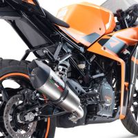 Esapament GPR compatibil cu Ktm Rc 390 2022 Evacuare slip-on omologata, inclusiv db killer detașabil și cot de legătură,M3 Inox 