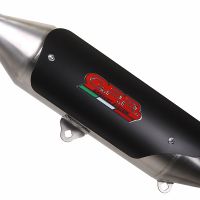 Exhaust compatible with Quadro 350 S 2012-2016, Power Bomb, Homologated legal silencer exhaust including removable db killer, and catalyst