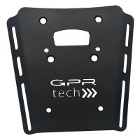 GPR TECH compatible with  Moto Morini X-CAPE 650 2021/2024 e5 GPR TECH SPECIFIC TITANIUM PLATE TOP CASE-ALPITECH 35/55 LT compatible with original luggage rack,titanium made with 4 anchor points