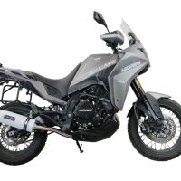 Exhaust compatible with Moto Morini X-CAPE 650 2021-2024, Albus Evo4, Homologated legal Mid-full system exhaust, including removable db killer and catalyst
