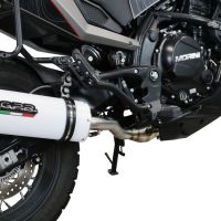 Exhaust compatible with Moto Morini X-CAPE 650 2021-2024, Albus Evo4, Homologated legal Mid-full system exhaust, including removable db killer and catalyst