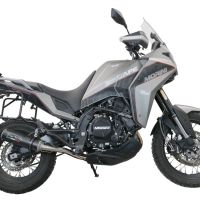 Esapament GPR compatibil cu Moto Morini X-CAPE 650 2021  Sistem omologat legal de evacuare Mid-full, inclusiv db killer și catalizator detașabil,M3 Black Titanium