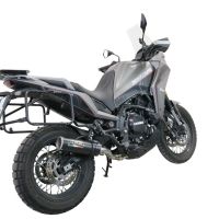 Esapament GPR compatibil cu Moto Morini X-CAPE 650 2021  Sistem omologat legal de evacuare Mid-full, inclusiv db killer și catalizator detașabil,M3 Black Titanium