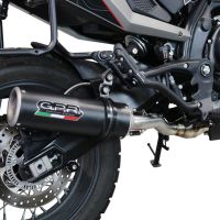 Esapament GPR compatibil cu Moto Morini X-CAPE 650 2021  Sistem omologat legal de evacuare Mid-full, inclusiv db killer și catalizator detașabil,M3 Black Titanium