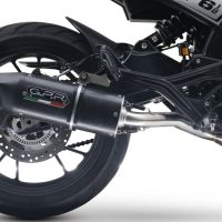 Exhaust compatible with Moto Morini Seiemmezzo Scr 2022-2024, Furore Evo4 Nero, Homologated legal Mid-full system exhaust, including removable db killer and catalyst