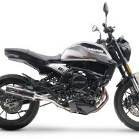 Exhaust compatible with Moto Morini Seiemmezzo Str 2022-2024, M3 Poppy , Homologated legal Mid-full system exhaust, including removable db killer and catalyst