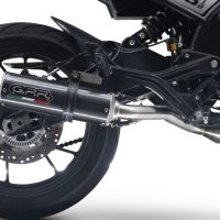 Exhaust compatible with Moto Morini Seiemmezzo Str 2022-2024, M3 Poppy , Homologated legal Mid-full system exhaust, including removable db killer and catalyst
