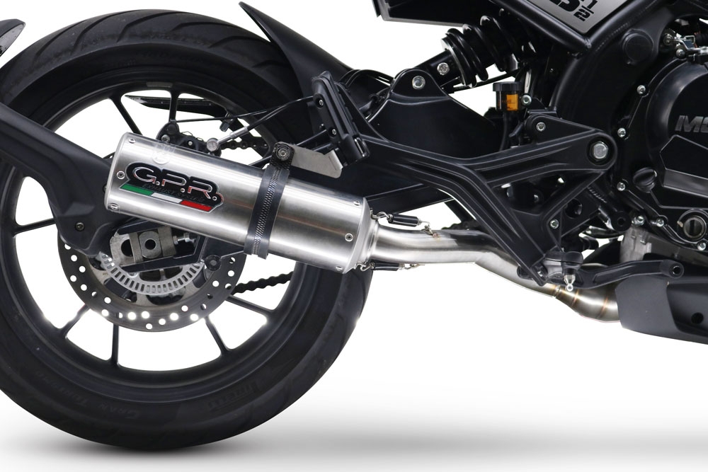 Exhaust compatible with Moto Morini Seiemmezzo Str 2022-2024, M3 Inox , Homologated legal Mid-full system exhaust, including removable db killer and catalyst