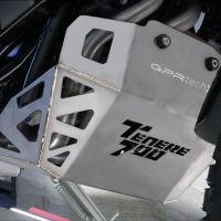 Exhaust compatible with Yamaha Tenere 700 2019-2020, Decatalizzatore + Paracoppa Titanio, Decat pipe more titanium skid plate