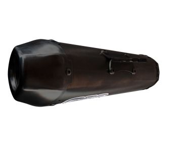 Exhaust compatible with Zontes M 125 2022-2024, Pentaroad Black, Homologated legal full system exhaust, including removable db killer and catalyst