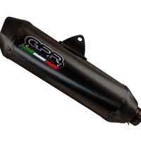 Exhaust compatible with Zontes M 125 2022-2024, Pentaroad Black, Homologated legal full system exhaust, including removable db killer and catalyst