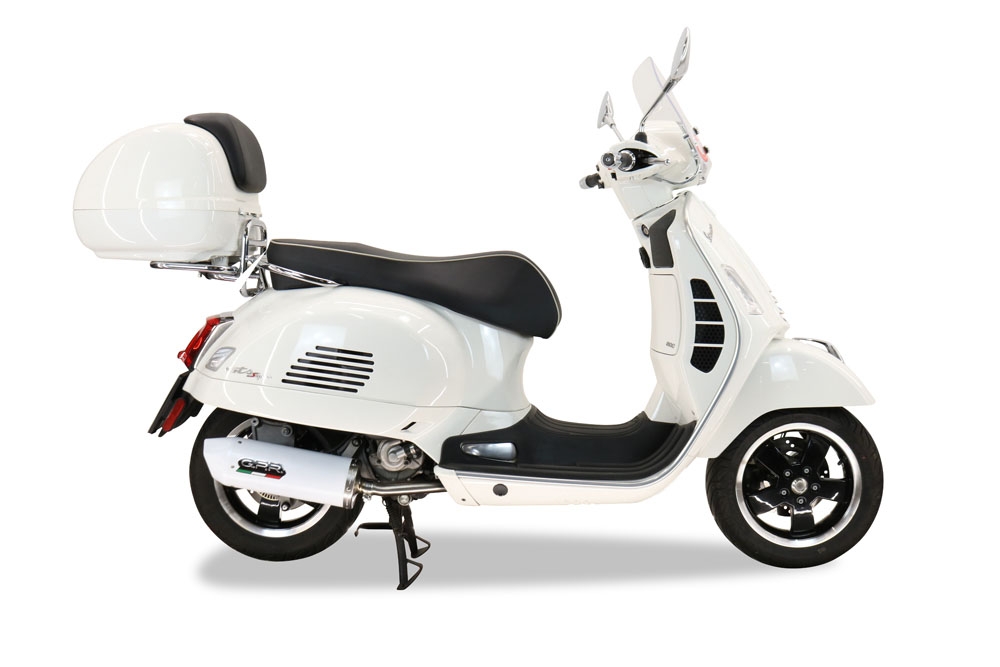 Exhaust compatible with Piaggio Vespa Gt - Gtv 250 I.E. 2007-2009, Albus Ceramic, Racing full system exhaust, including removable db killer