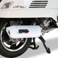 Exhaust compatible with Piaggio Vespa Gt - Gtv 250 I.E. 2007-2009, Albus Ceramic, Racing full system exhaust, including removable db killer
