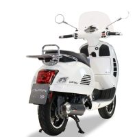 Exhaust compatible with Piaggio Vespa 125 Gts-Gtv-Super 2006-2016, Evo4 Road, Homologated legal full system exhaust, including removable db killer