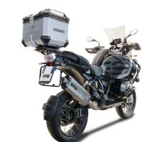 Top case GPR TECH compatible with  Bmw F 900 Gs Adventure 2024/2025 e5 GPR TECH Top case in aluminum, silver color with specific plate included Capacity 35 LT.
