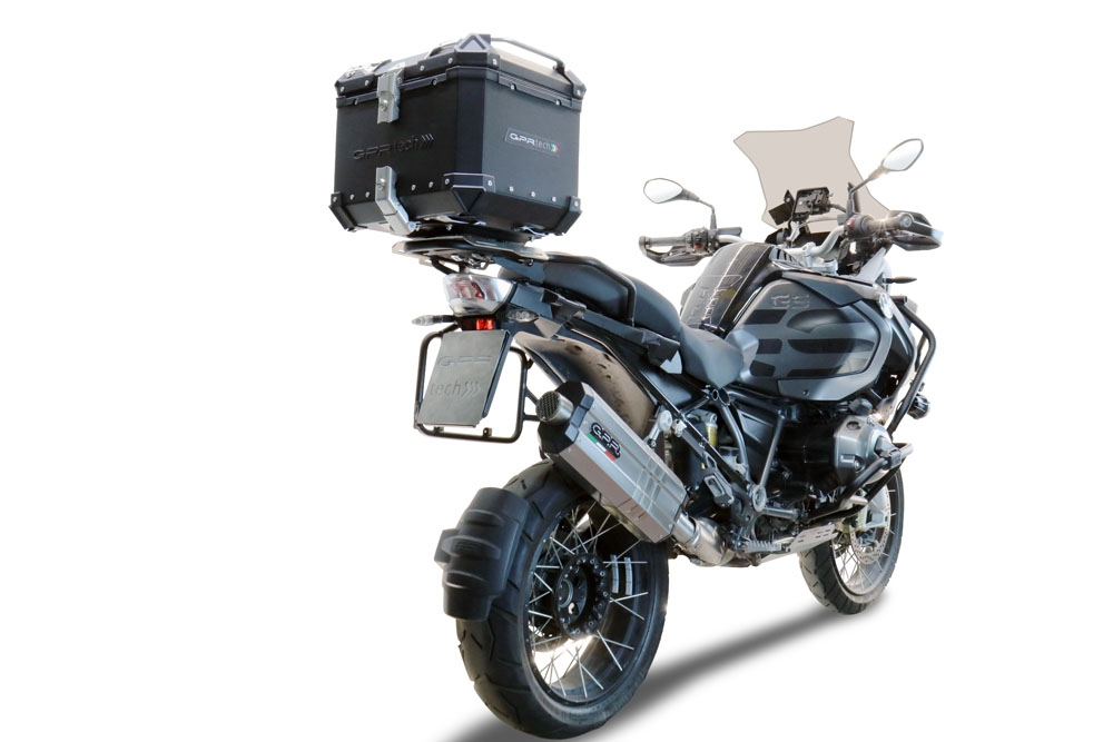 Top case GPR TECH compatible with  Bmw R 1250 Gs Adventure 2021/2024 e5 GPR TECH Top case in aluminum, black color with specific plate included Capacity 35 LT.