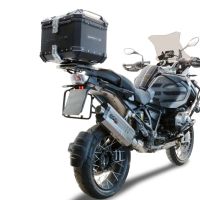 Top case GPR TECH compatible with  Bmw R 1250 Gs Adventure 2021/2024 e5 GPR TECH Top case in aluminum, black color with specific plate included Capacity 35 LT.